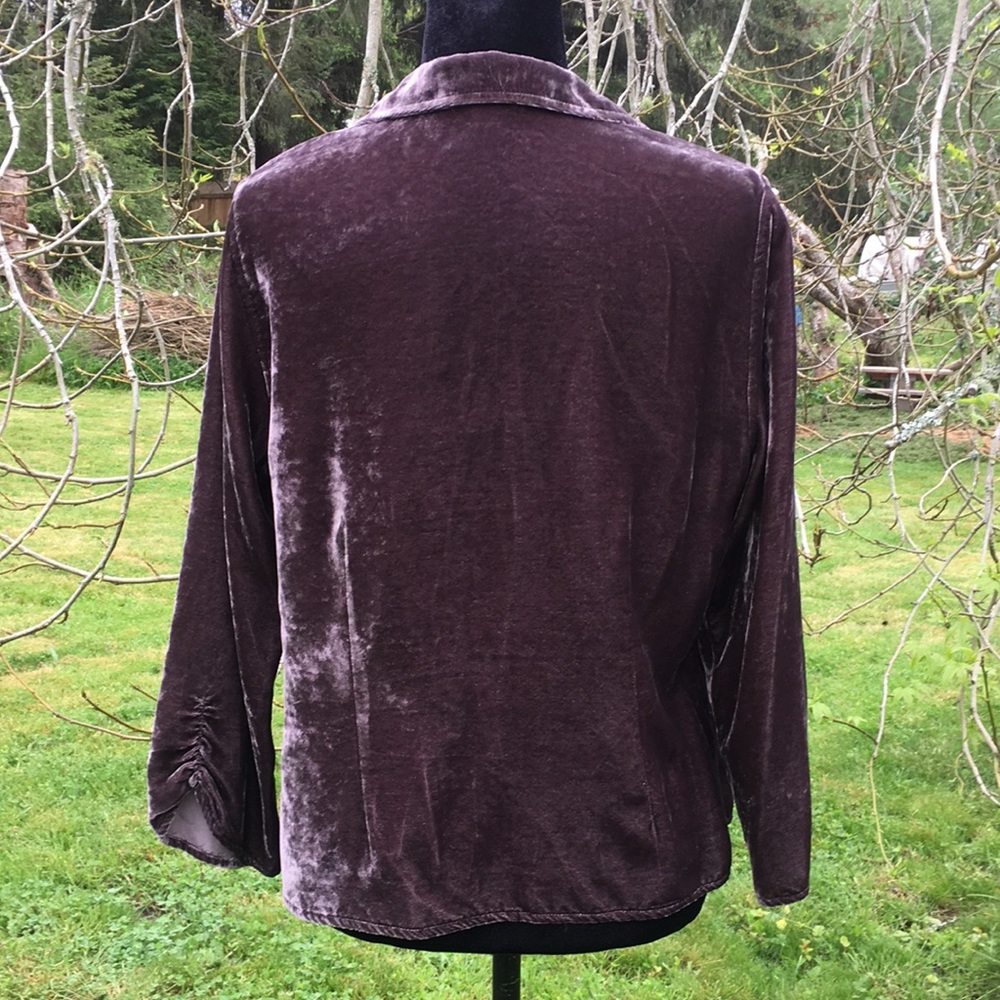 J. Jill Crushed Velvet Top - Picture 3 of 9